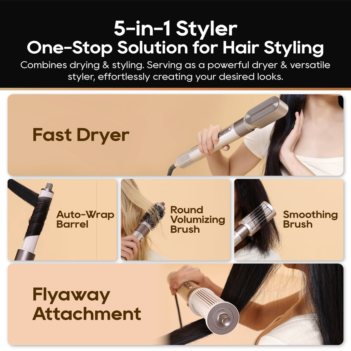 【TONGTONG团购】Dreame AirStyle Multi High-Speed Styler | Dry, Curl, Voluminous and Hide Flyaways | Coanda