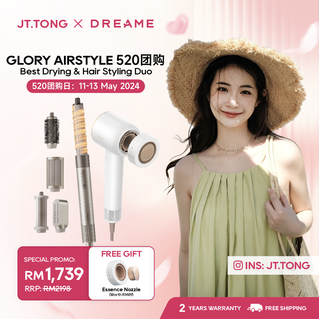 【TONGTONG团购】Dreame AirStyle Multi High-Speed Styler and Glory Hair Dryer Bundle