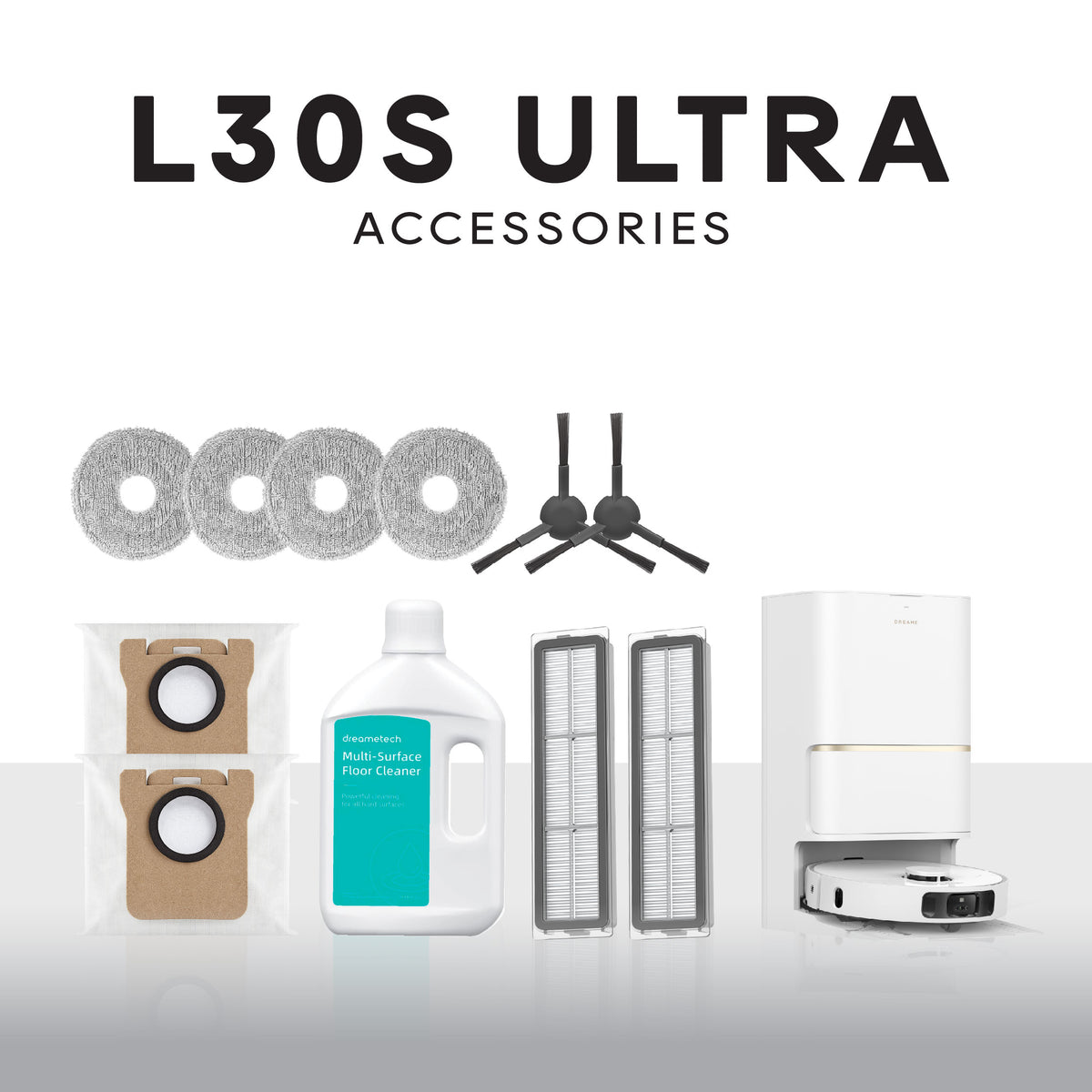Dreame L30s Ultra Robot Vacuum Accessories Pack