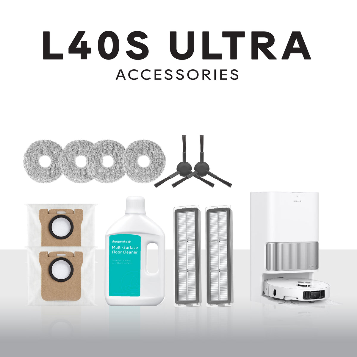 Dreame L40s Ultra Robot Vacuum Accessories Pack