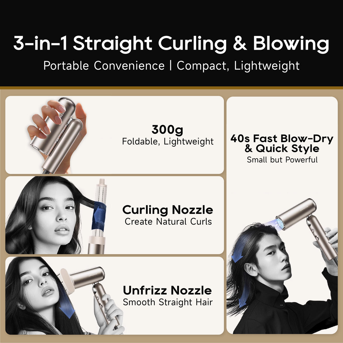 CODE: CHANGZHI TO GET 12% OFF |  Dreame Pocket High Speed Hair Dryers