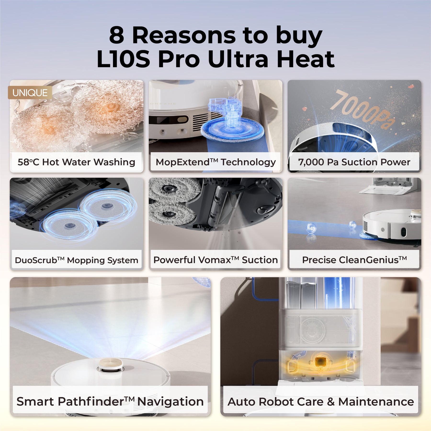Dreame L10s Pro Ultra Heat Robot Vacuum Cleaner
