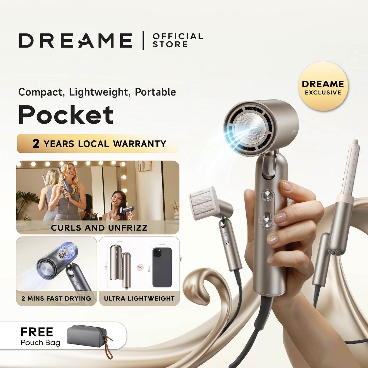 Dreame Pocket High-Speed Hair Dryer