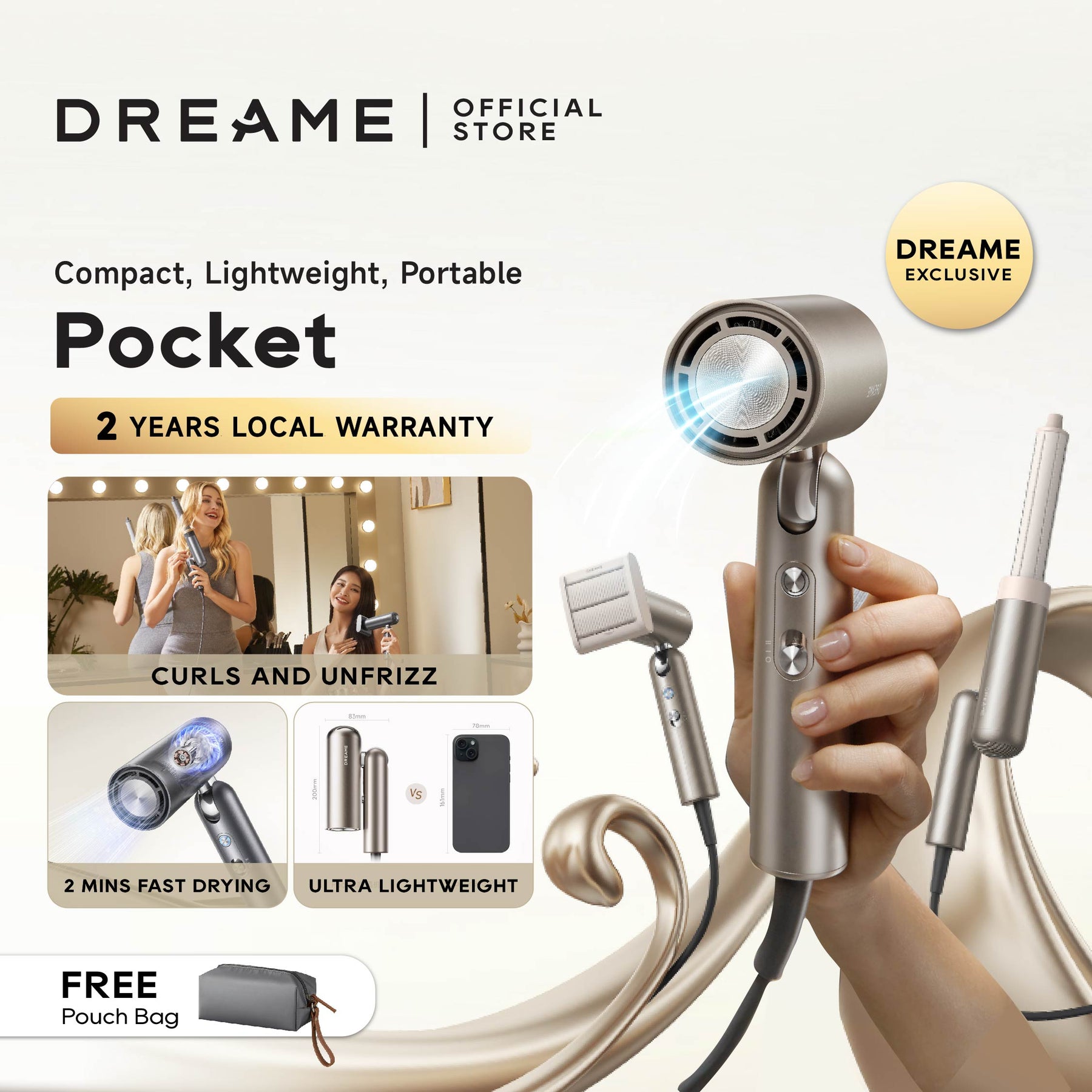 Dreame Pocket High-Speed Hair Dryer